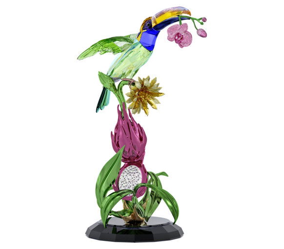 Helen Kirchhofer - Swarovski Idyllia Toucan and Dragon Fruit Totem Limited Edition - 5688469