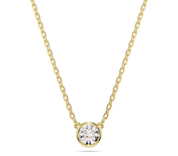 Helen Kirchhofer - Swarovski Imber Halskette Rundschliff Weiss Gold - 5684511