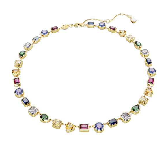 Helen Kirchhofer - Swarovski Imber Tennis Halskette Verschiedene Schliffe Mehrfarbig Goldlegierungsschicht - 5662915