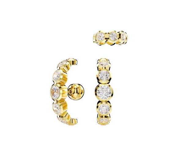 Helen Kirchhofer - Swarovski Orecchino Ear Cuff Imber Set Taglio rotondo Bianco Placcato color oro - 5711482
