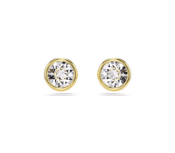 Helen Kirchhofer - Swarovski Imber Ohrstecker Rundschliff Weiss Gold - 5681552