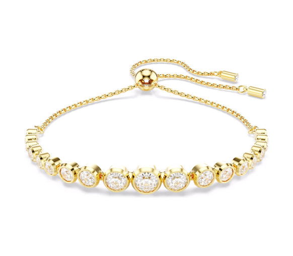Helen Kirchhofer - Swarovski Bracelet Tennis Imber Diverses tailles rondes Blanc Placage de ton or - 5705450