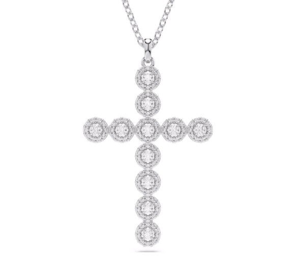 Helen Kirchhofer - Swarovski Insigne Halskette Verschiedene Schliffe Kreuz Weiss - 5675573