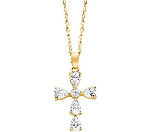 Julie Julsen Halskette Kreuz - JJNE31039.3W