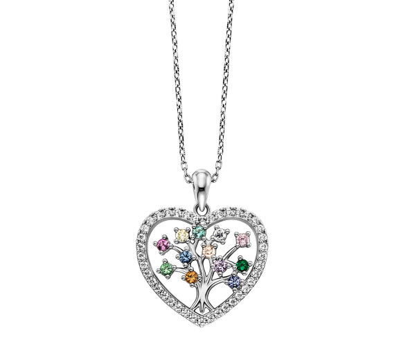 Helen Kirchhofer - Julie Julsen Halskette mit Anhänger Heart Tree - JJNE33432-3S