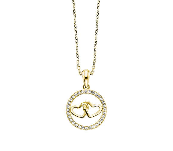 Julie Julsen Halskette mit Anhänger Hearts - JJNE34928-G