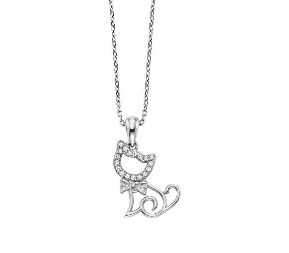 Helen Kirchhofer - Julie Julsen Halskette mit Anhänger Cat - JJNE34932-S