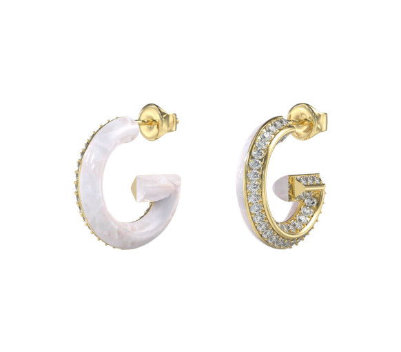 Helen Kirchhofer - Guess G Crystal Ohrringe - JUBE05436JWYGWHT-U