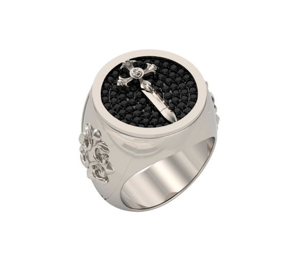 Helen Kirchhofer - Guess Rebel Knight Ring - JUMR05083JWST