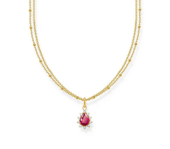 Helen Kirchhofer - Thomas Sabo Chaîne avec pendentif Vintage Romance plaqué or - KE2294-995-10-L45V