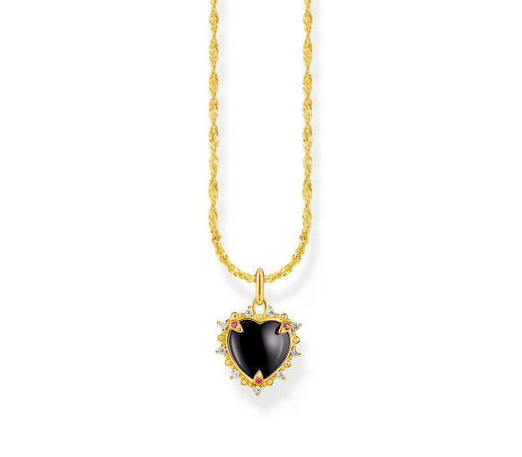 Helen Kirchhofer - Thomas Sabo Halskette mit Anhänger Heart Romance vergoldet - KE2297-995-11-L45V