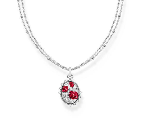 Helen Kirchhofer - Thomas Sabo Chaîne avec pendentif Roses Romance argent - KE2302-691-10-L45V