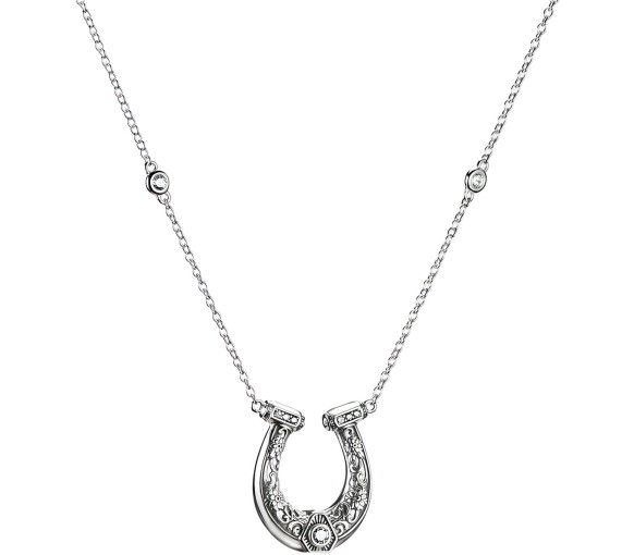 Helen Kirchhofer - Thomas Sabo Halskette Hufeisen Zirkonia Elyndra geschwärzt Silber - KE2343-643-14-L50V