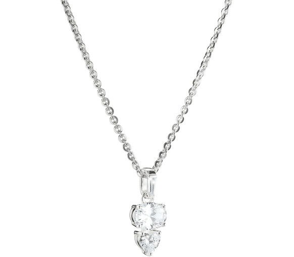 Helen Kirchhofer - Thomas Sabo Halskette mit Zirkoniasteinen Oval Herz Silber - KE2363-051-14-L45V