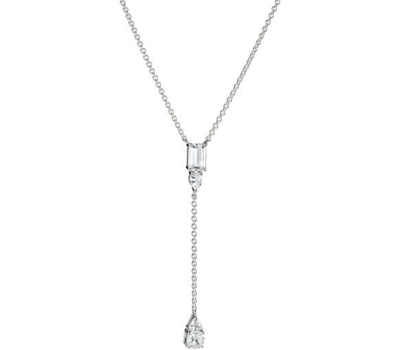 Helen Kirchhofer - Thomas Sabo Halskette Y-Form mit weissen Zirkoniasteinen Bold Elegance Silber - KE2364-051-14-L50V