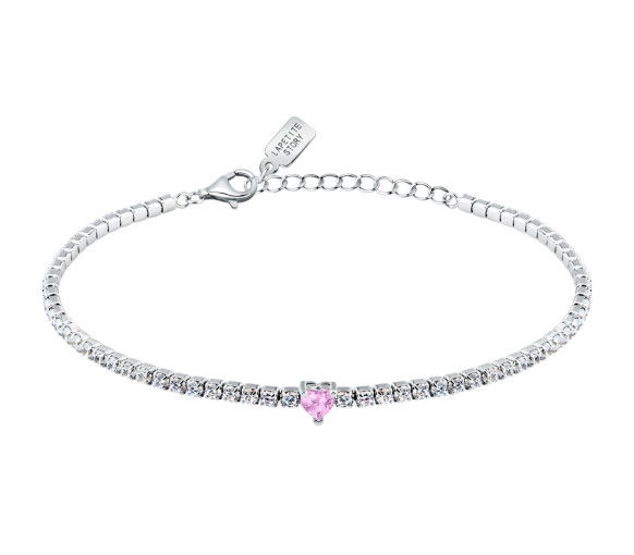 Helen Kirchhofer - La Petite Story Silver Tennis Heart Armband - LPS05AWV38