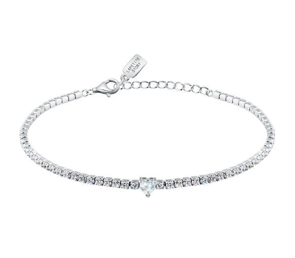 Helen Kirchhofer - La Petite Story Silver Tennis Heart Armband - LPS05AWV43