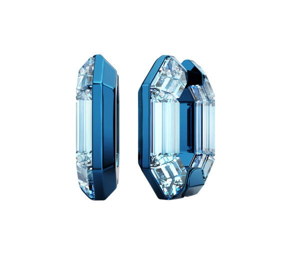 Helen Kirchhofer - Swarovski Orecchini a cerchio Lucent Forma ottagonale Piccoli Blu - 5696038