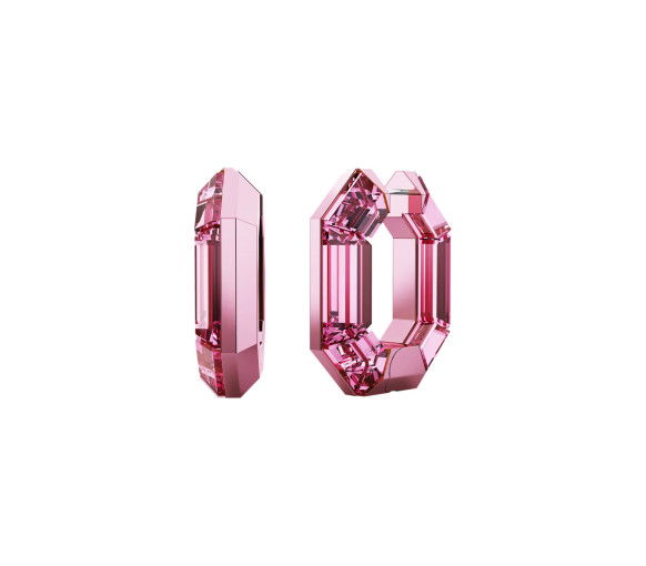 Helen Kirchhofer - Swarovski Orecchini a cerchio Lucent Forma ottagonale Piccoli Rosa - 5680783