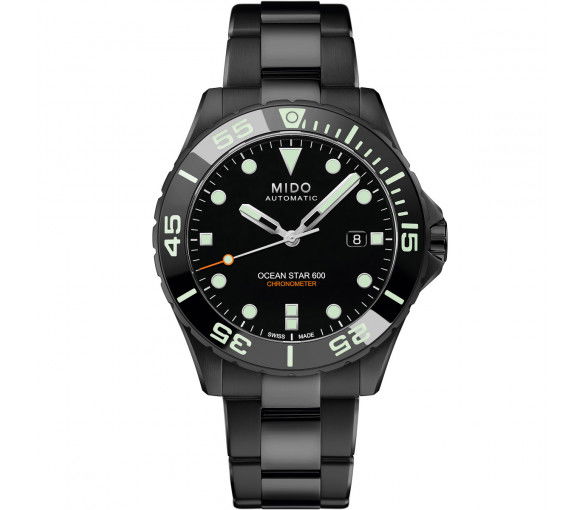 Helen Kirchhofer - Mido Ocean Star 600 Chronometer Captain V Black DLC Special Edition - M026.608.33.051.00