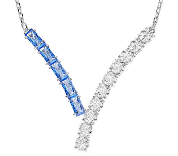 Helen Kirchhofer - Swarovski Matrix Halskette Mixed cuts Blue Rhodium plated - 5732265