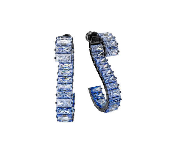 Helen Kirchhofer - Swarovski Orecchini pendenti Matrix Taglio baguette Blu Placcato rutenio - 5705780