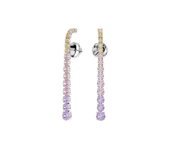 Helen Kirchhofer - Swarovski Matrix Drop Ohrhänger Rundschliffe im Farbverlauf Mehrfarbig Rhodiniert - 5751195