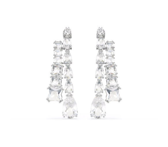 Helen Kirchhofer - Swarovski Matrix Drop Ohrhänger Verschiedene Schliffe Weiss - 5692515