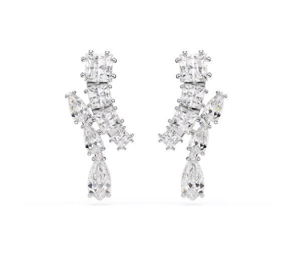 Helen Kirchhofer - Swarovski Matrix Drop Ohrhänger Verschiedene Schliffe Weiss - 5700418