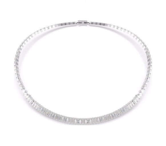 Helen Kirchhofer - Swarovski Collana Matrix Taglio baguette Bianca Placcato rodio - 5727111