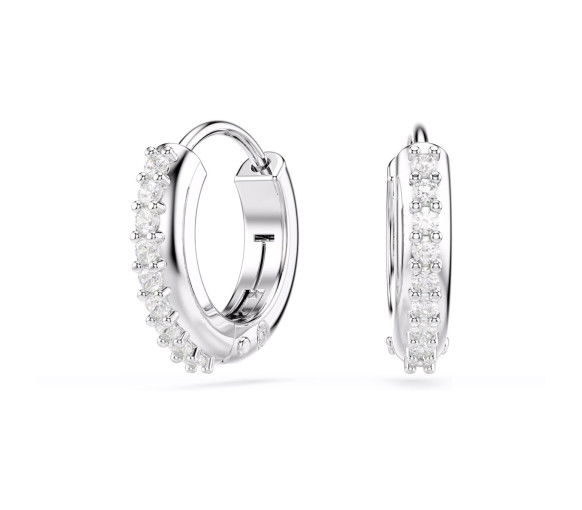 Helen Kirchhofer - Swarovski Matrix Kreolen Rundschliff Weiss - 5690670