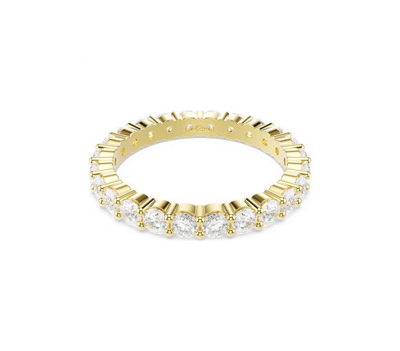 Helen Kirchhofer - Swarovski Matrix Vittore Ring Rundschliff Weiss Goldlegierungsschicht