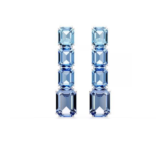 Helen Kirchhofer - Swarovski Millenia Drop Ohrhänger Oktagon Schliff Farbverlauf Blau - 5696516