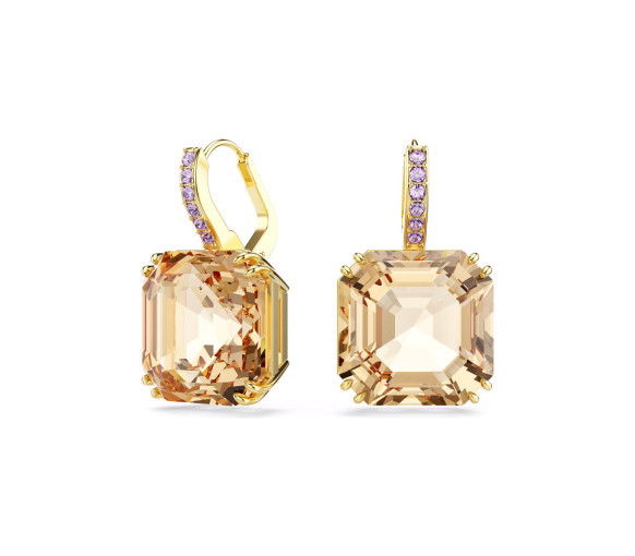 Helen Kirchhofer - Swarovski Pendants d'oreilles Millenia Tailles variées Caramel Placage de ton or - 5725744