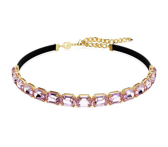 Helen Kirchhofer - Swarovski Girocollo Tennis Millenia Taglio ottagonale Viola Placcato color oro - 5720486