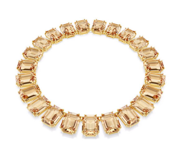 Helen Kirchhofer - Swarovski Collana Millenia Cristalli oversize Taglio ottagonale Placcato color oro - 5720911