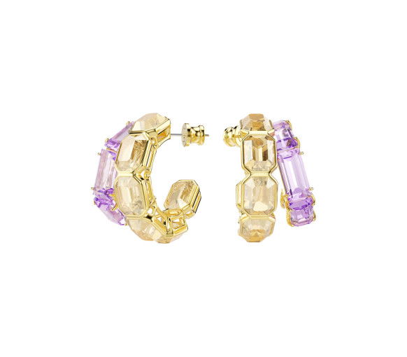 Helen Kirchhofer - Swarovski Millenia Kreolen Verschiedene Schliffe Mehrfarbig Goldlegierungsschicht - 5725757