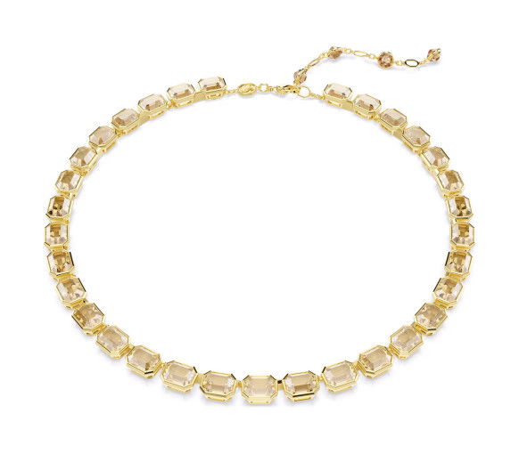 Helen Kirchhofer - Swarovski Collana Tennis Millenia Taglio ottagonale Giallo Placcato color oro - 5718674
