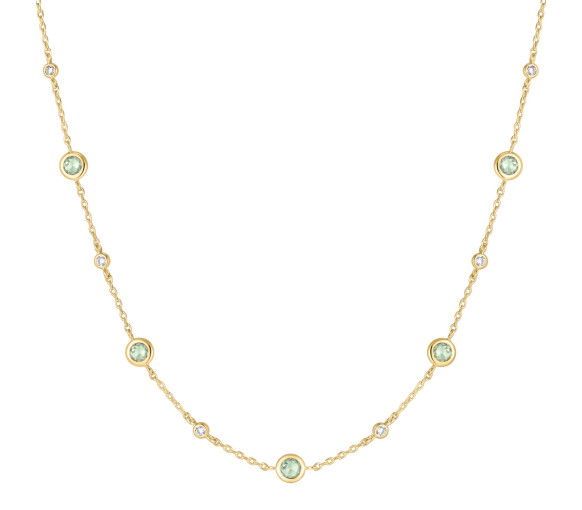 Ania Haie Gold Mint Green Station Halskette - N073-05G