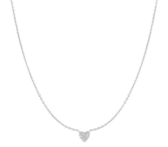 Ania Haie Silver Pavé Heart Halskette - N074-01H