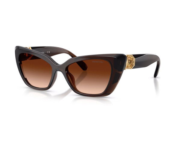 Helen Kirchhofer - Swarovski Sonnenbrille Cat eye Form Dunkelbraun - 5737923