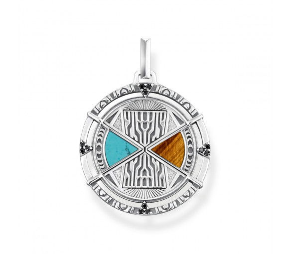 Helen Kirchhofer - Thomas Sabo Anhänger Talisman mit Tigerauge und Türkis Silber - PE951-364-7