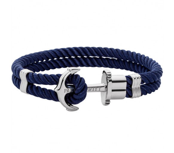 Paul Hewitt PHREP Armband Silber Marineblau
