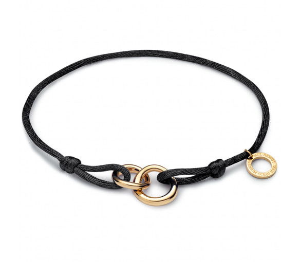 Paul Hewitt Waves Colour Armband Gold Schwarz - PH-FB-0289