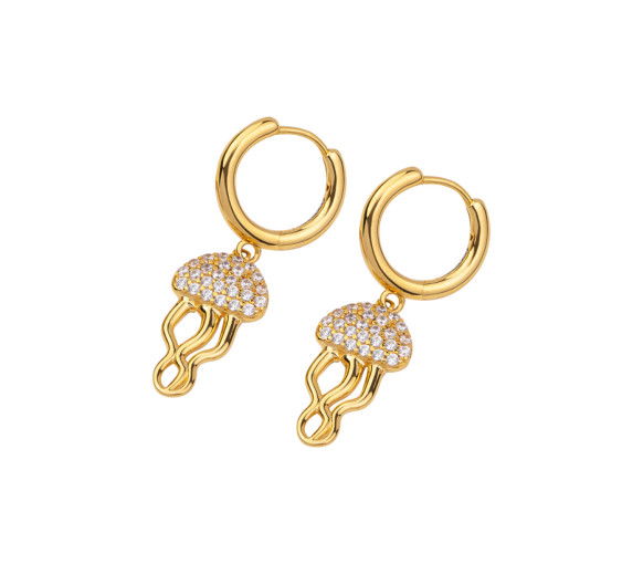 Paul Hewitt Jelly Fish Ohrringe Gold Vermeil Sterling - PH-JE-2074