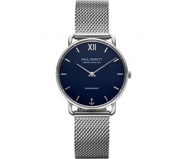 Helen Kirchhofer - Paul Hewitt Sailor Silber Blau (33 mm) - PH-W-0317