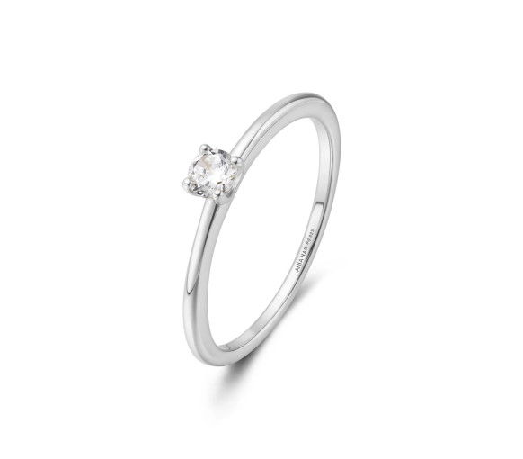 Ania Haie Silver Classic Slim Stacking Ring - R064-01H