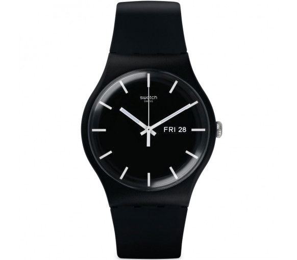 Black swatch watch best sale ladies
