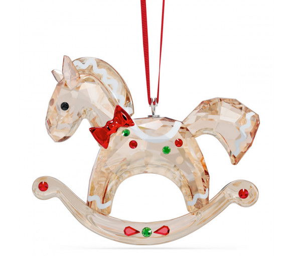 Helen Kirchhofer - Swarovski Holiday Cheers Gingerbread Rocking Horse Ornament - 5627608