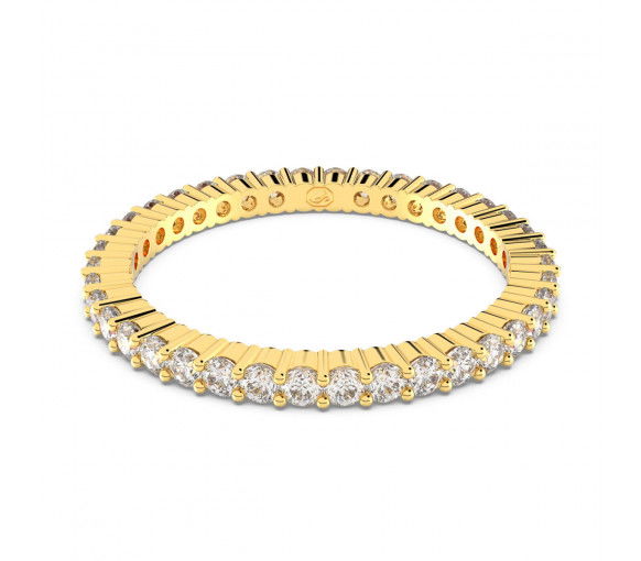 Helen Kirchhofer - Swarovski Matrix Vittore Ring Rundschliff Weiss Vergoldetes Finish